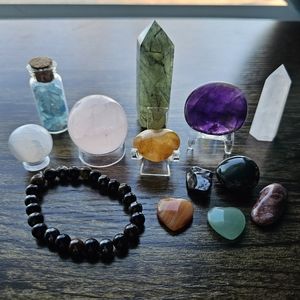 "Healer" 13 Pc Crystal Collection Intention Stones Set